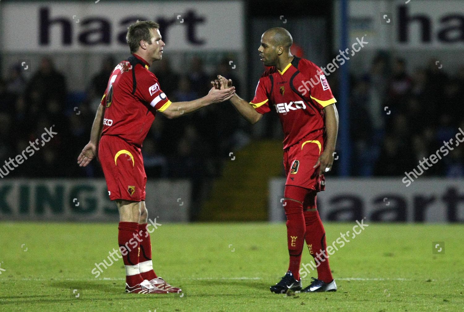 Marlon King Watford Celebrates Jay Demerit Editorial Stock Photo