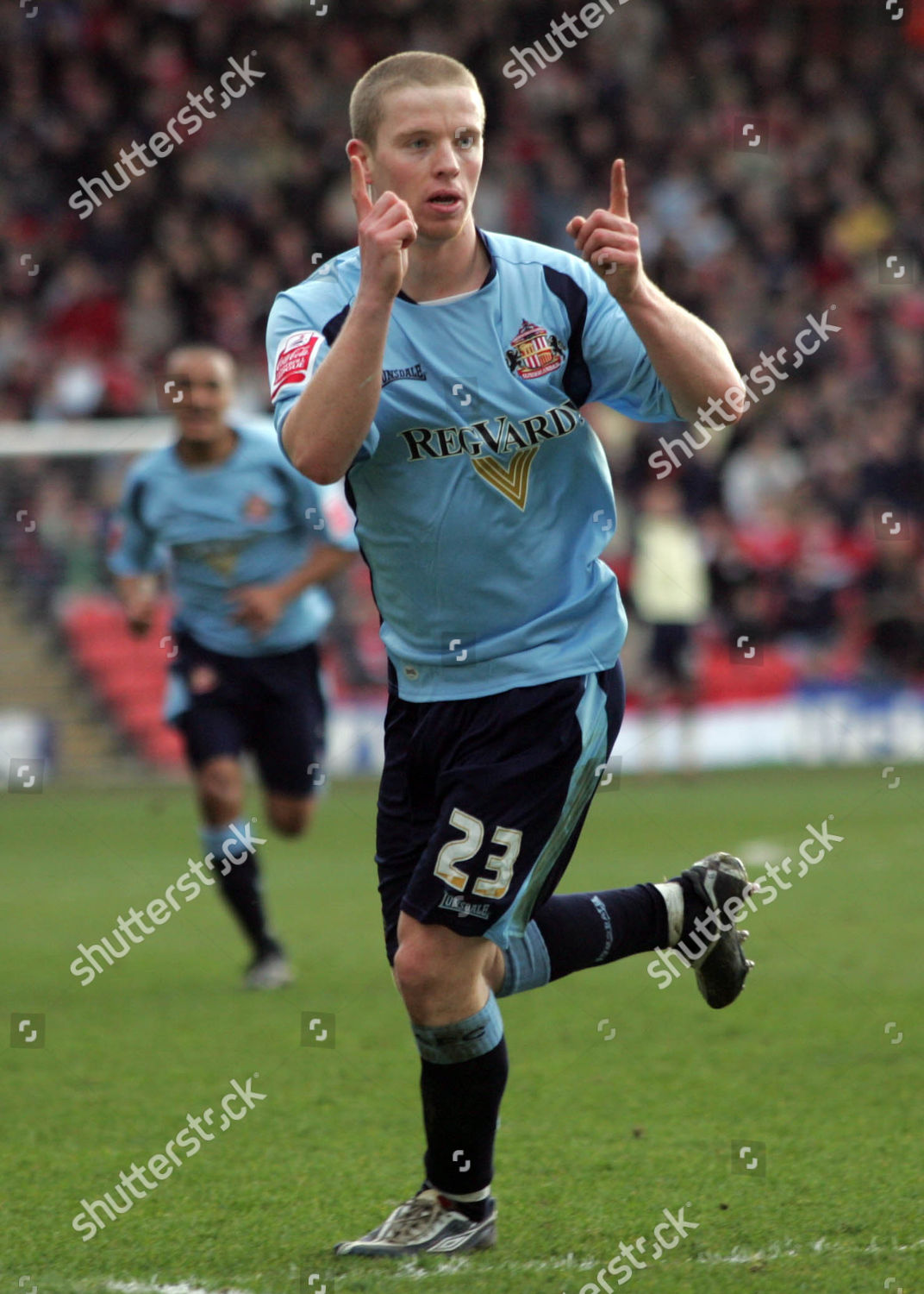 Grant Leadbitter Sunderland Celebrates After Scoring Editorial Stock
