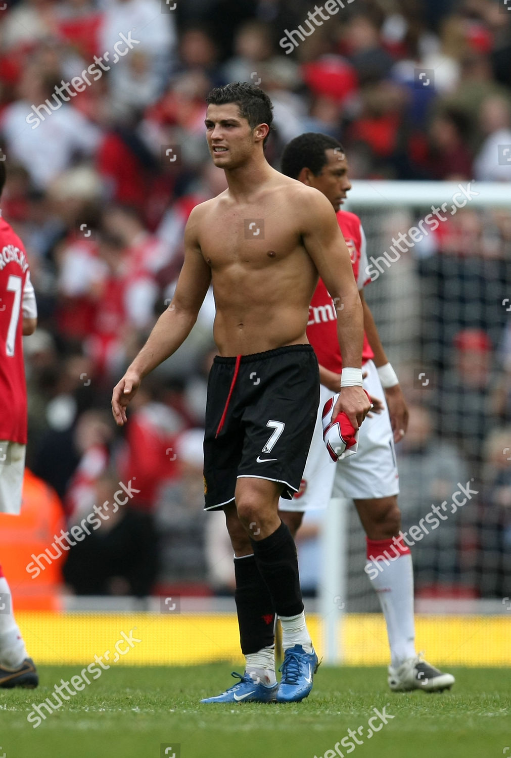 Dejected Topless Cristiano Ronaldo Manchester United Editorial Stock Photo Stock Image