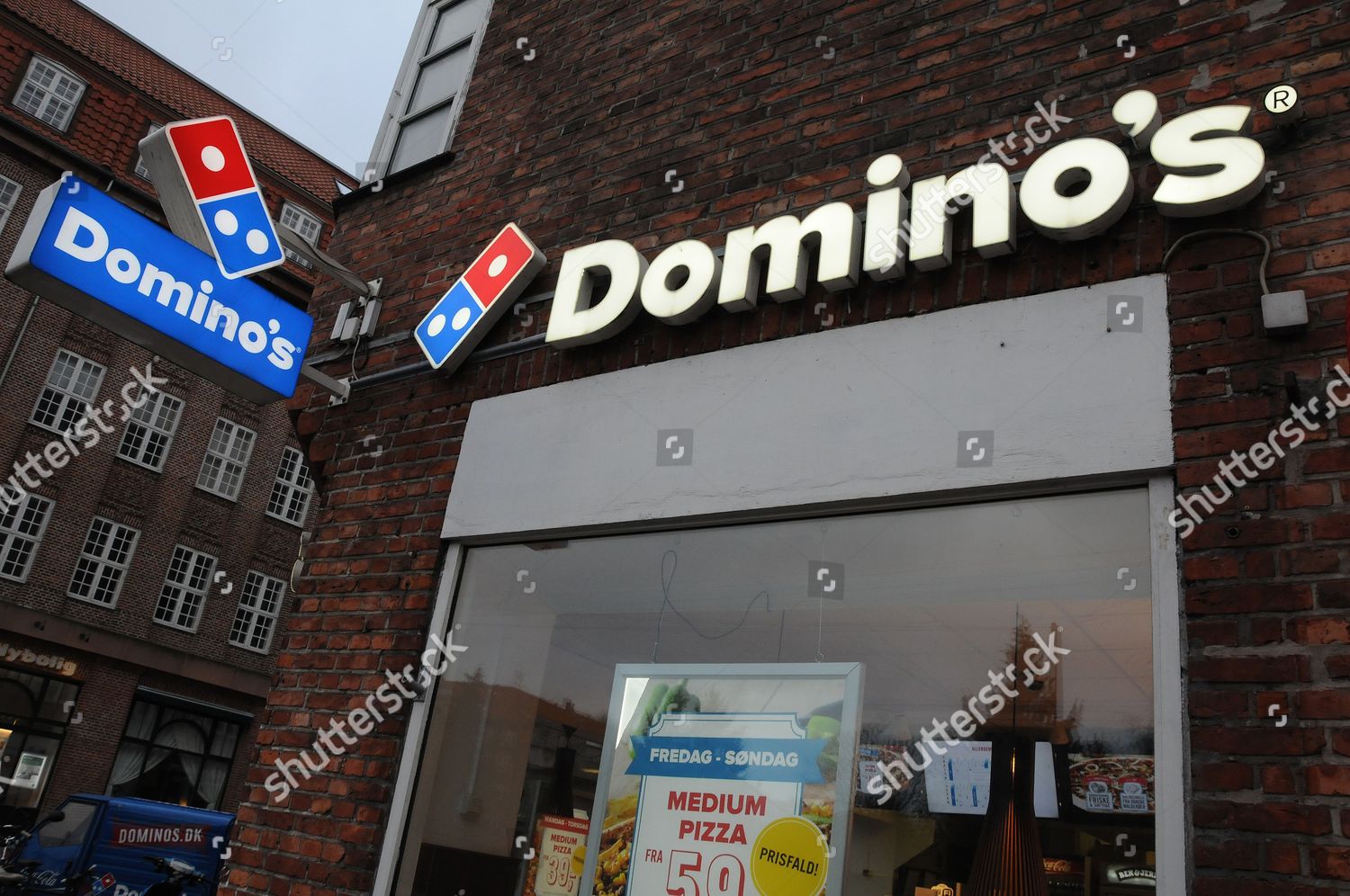 Dominos Pizza Restaurant Copenhagen Denmark Editorial Stock Photo Stock Image Shutterstock