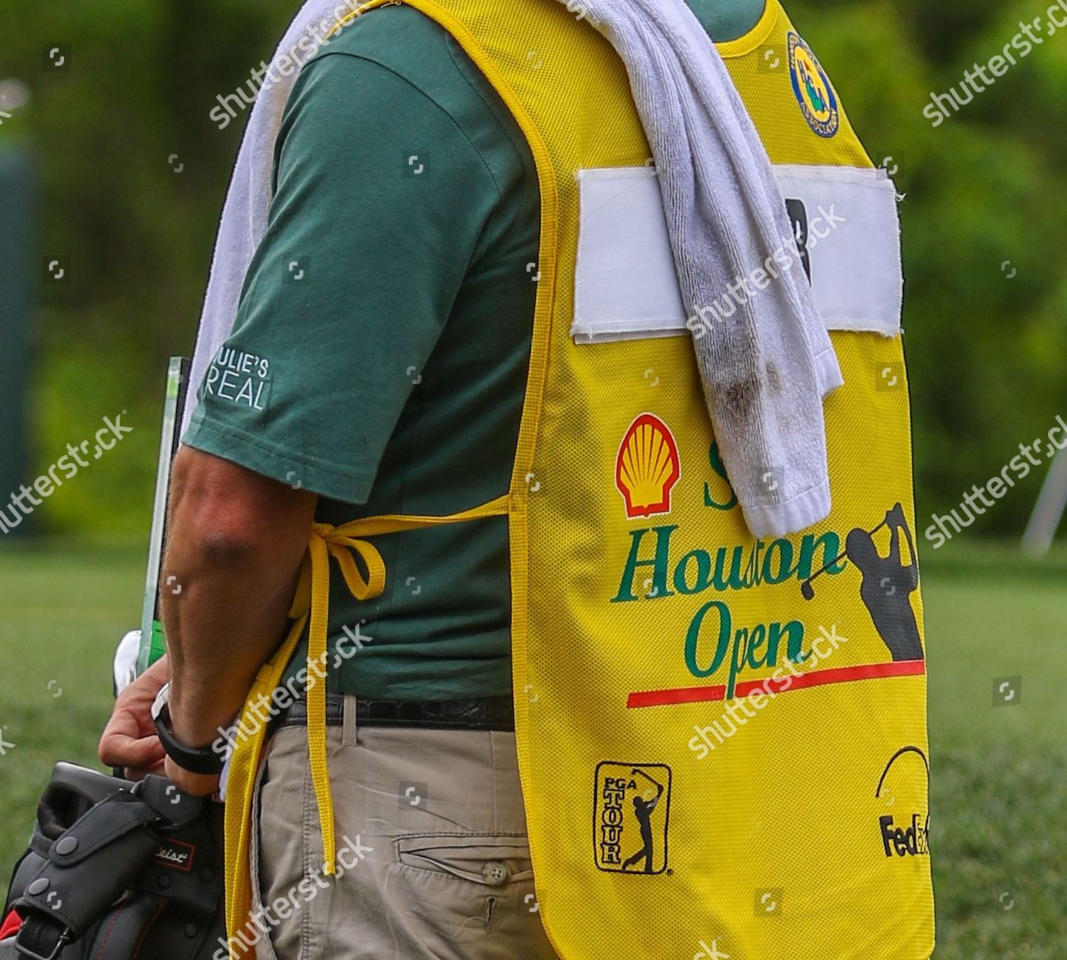 Caddie Shell Houston Open Bib During Editorial Stock Photo Stock