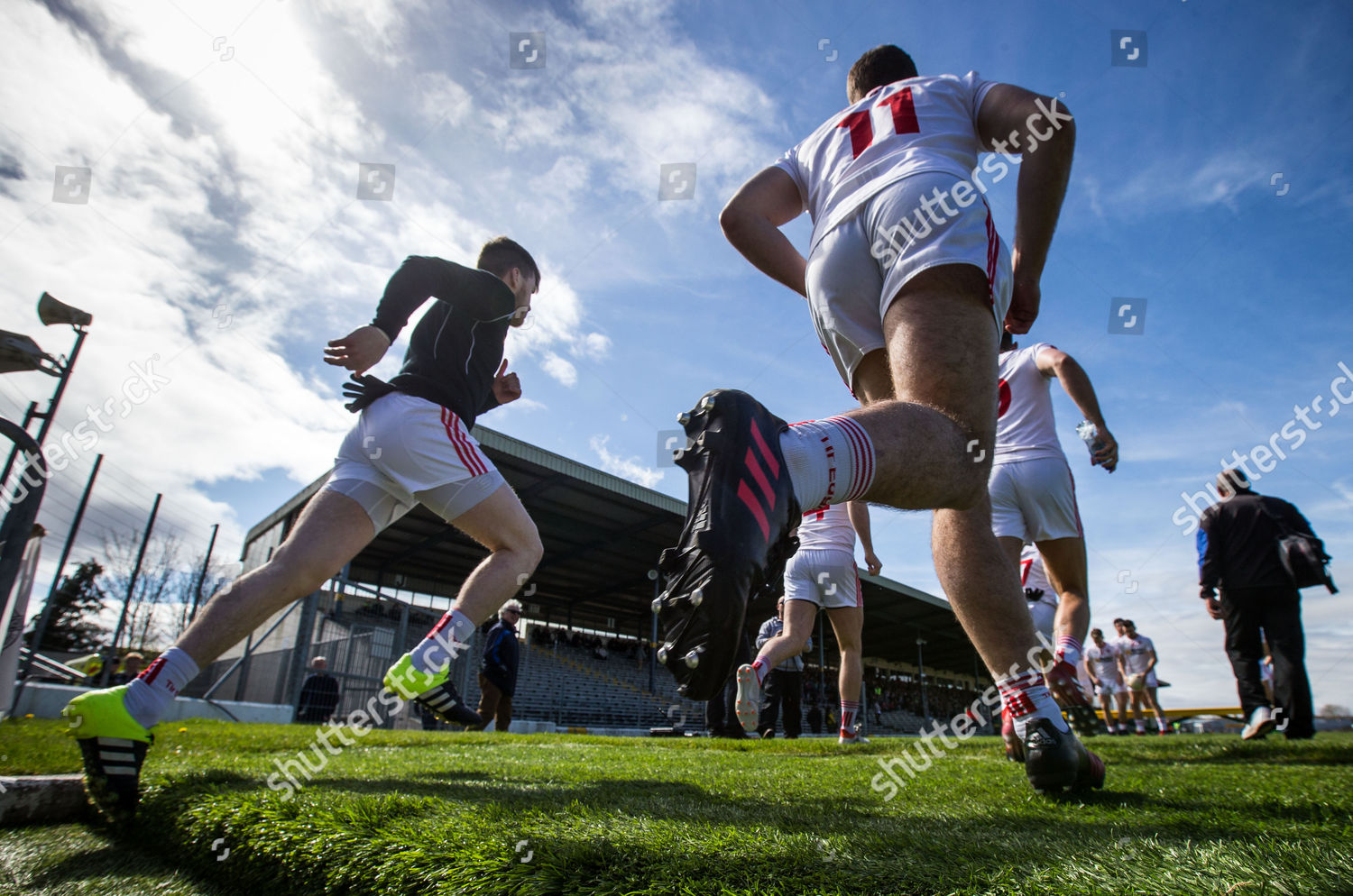 Kerry Vs Tyrone Tyrone Players Make Editorial Stock Photo Stock Image