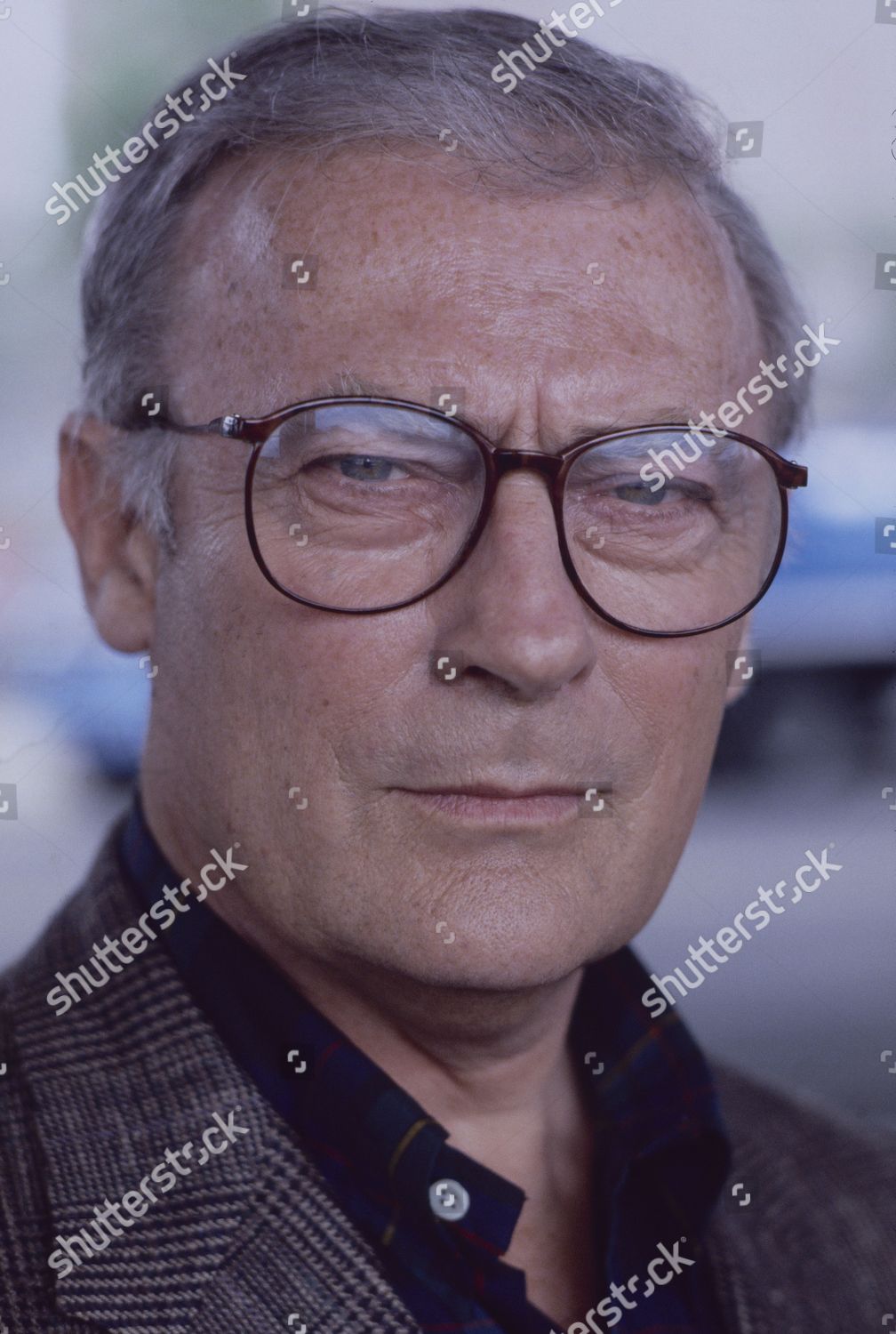 Edward Woodward Filming Equalizer On Streets Editorial Stock Photo