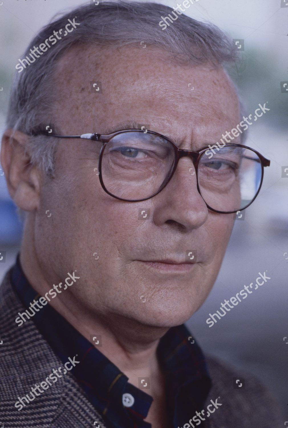 Edward Woodward Filming Equalizer On Streets Editorial Stock Photo