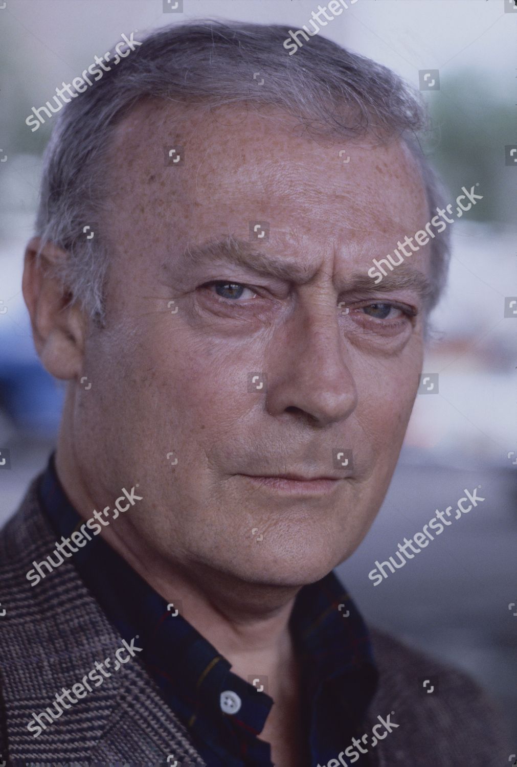 Edward Woodward Filming Equalizer On Streets Editorial Stock Photo
