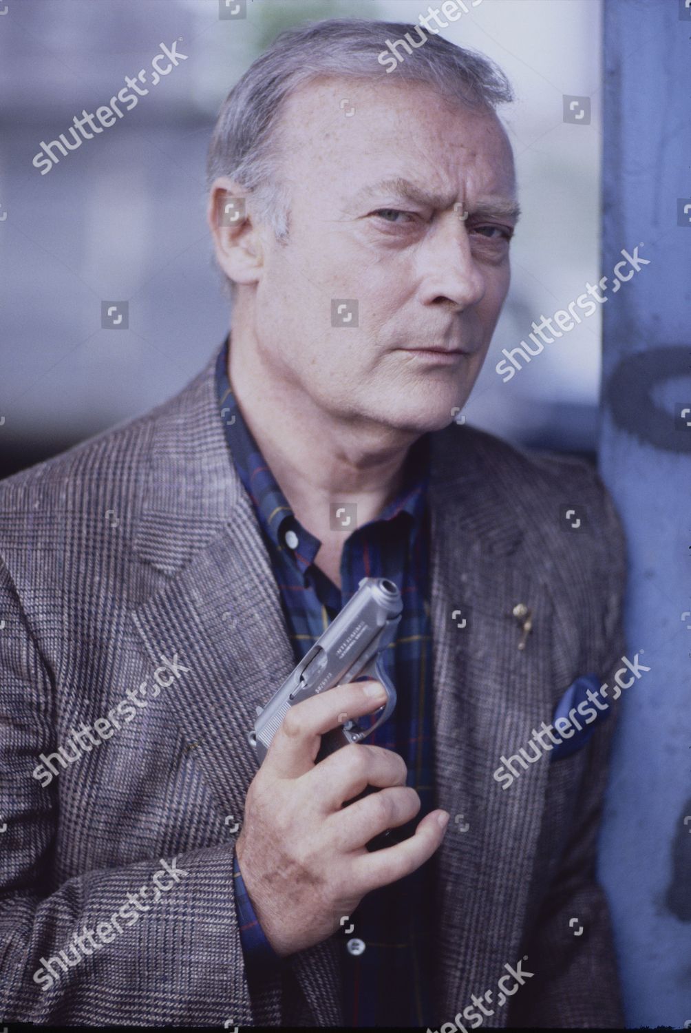 Edward Woodward Filming Equalizer On Streets Editorial Stock Photo