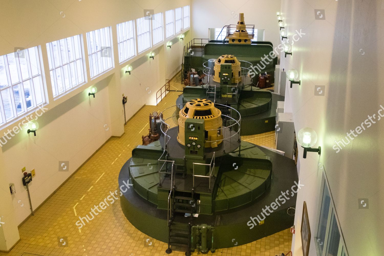 Turbines Ljosafoss Power Station Iceland Oldest Editorial Stock Photo