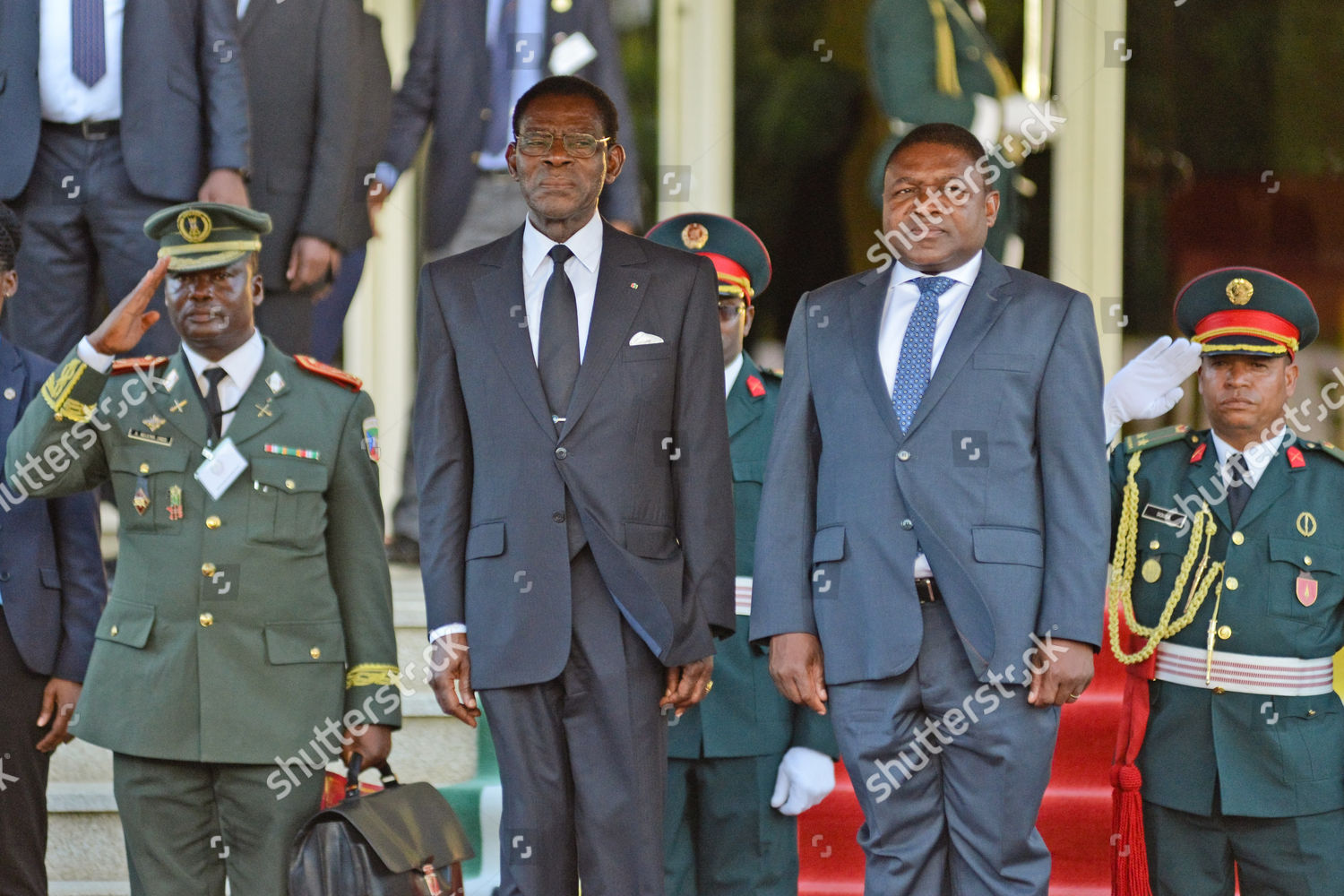 Teodoro Obiang Nguema Mbasogo Filipe Nyusi Editorial Stock Photo