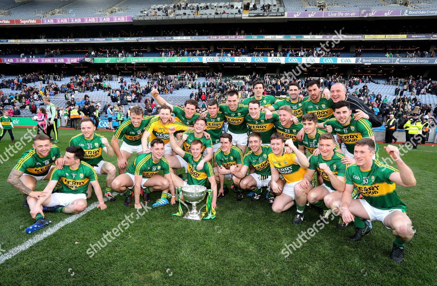 Dublin Vs Kerry Kerry Celebrate Trophy Editorial Stock Photo Stock