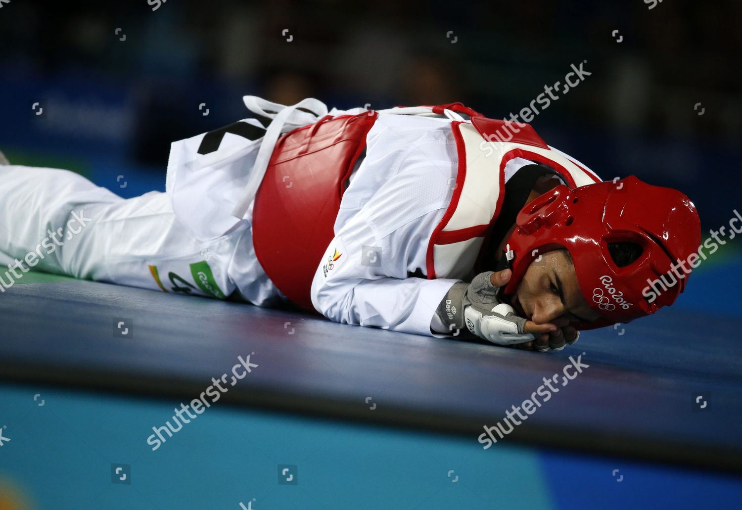 Jaouad Achab Belgium Red Reacts During Editorial Stock Photo - Stock ...