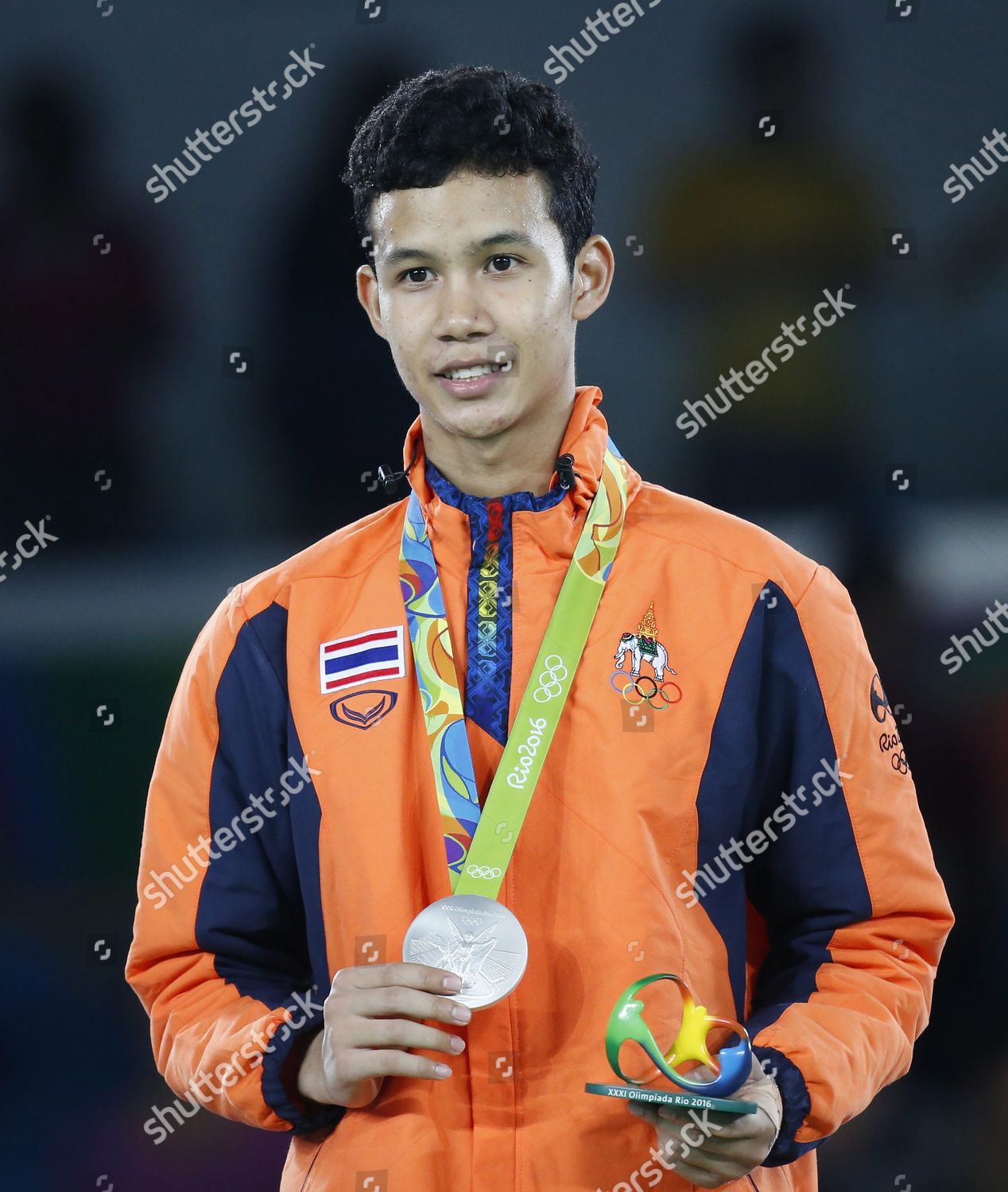 Silver Medalist Tawin Hanprab Thailand Smiles Editorial Stock Photo
