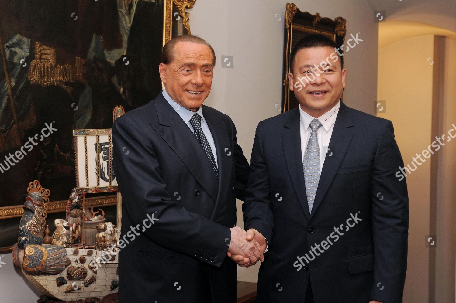 Li Yonghong Silvio Berlusconi Prior Their Dinner Editorial Stock Photo Stock Image Shutterstock