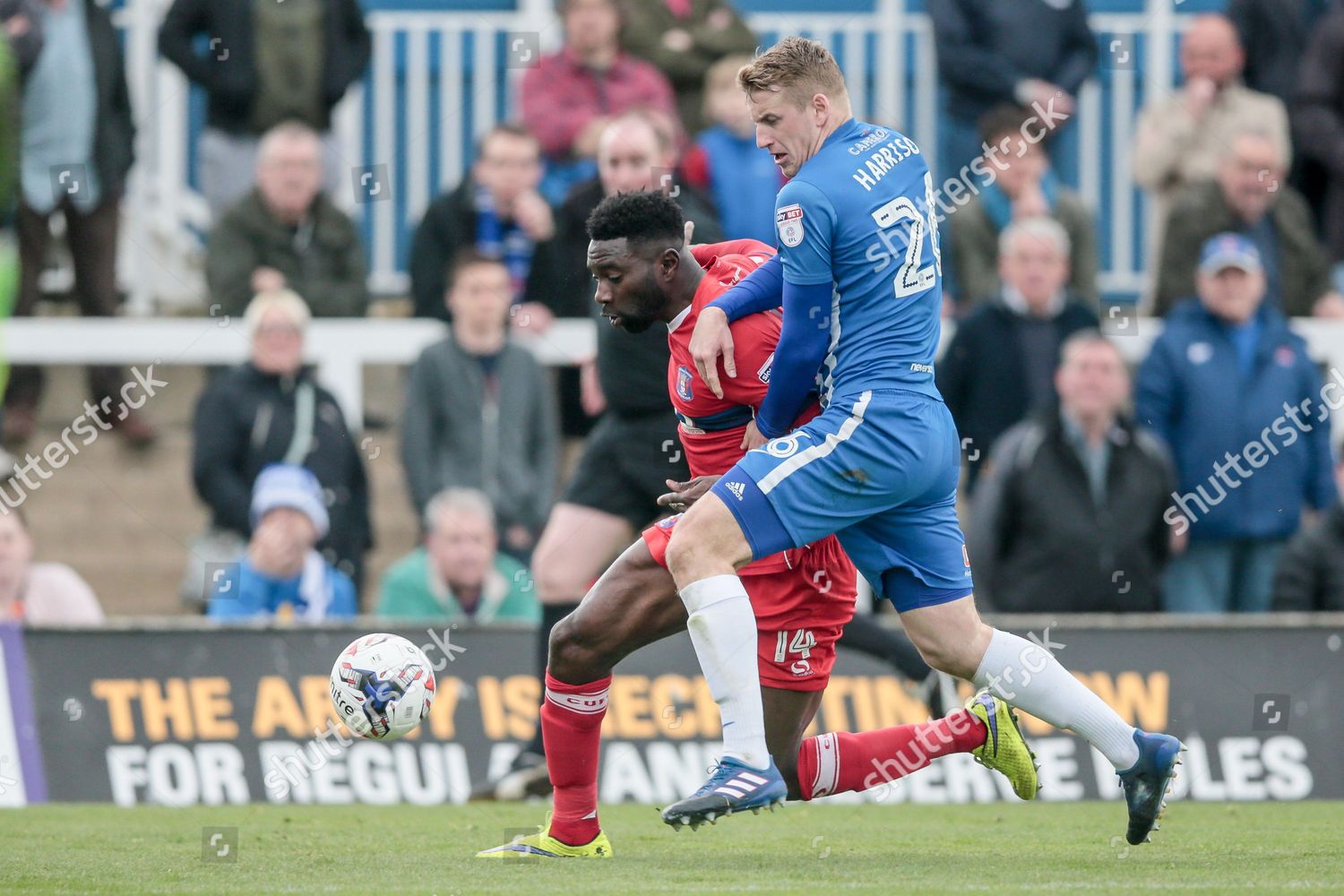 SCOTT HARRISON HARTLEPOOL UNITED JABO IBEHRE Editorial Stock Photo ...