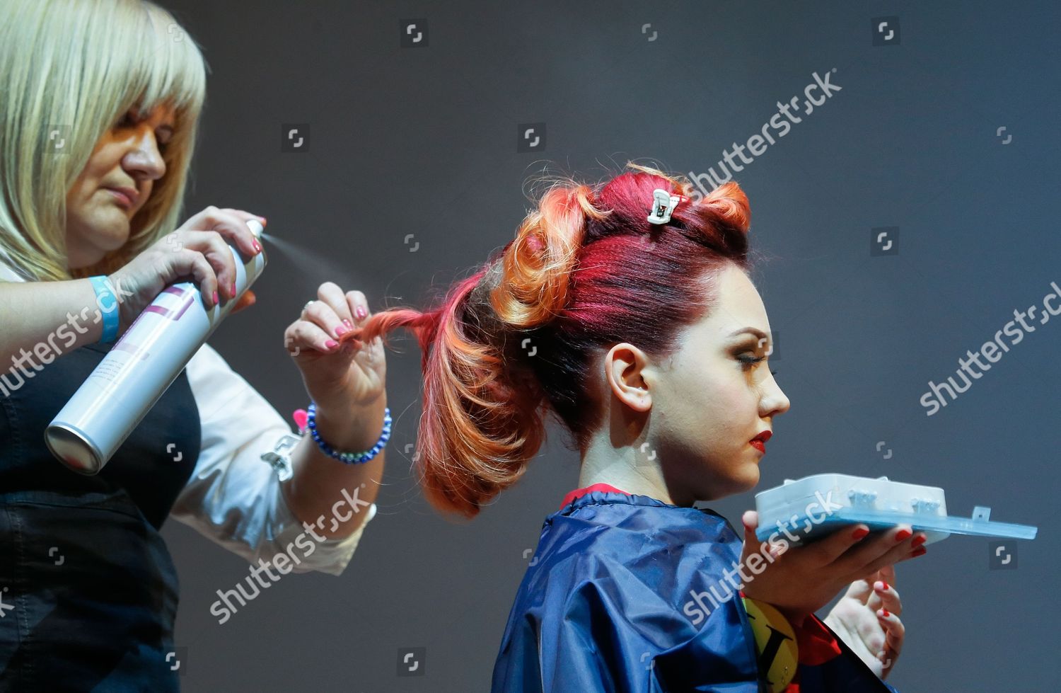 Hairdresser Makeup Hairstyle During Annual Hairdressers Festival