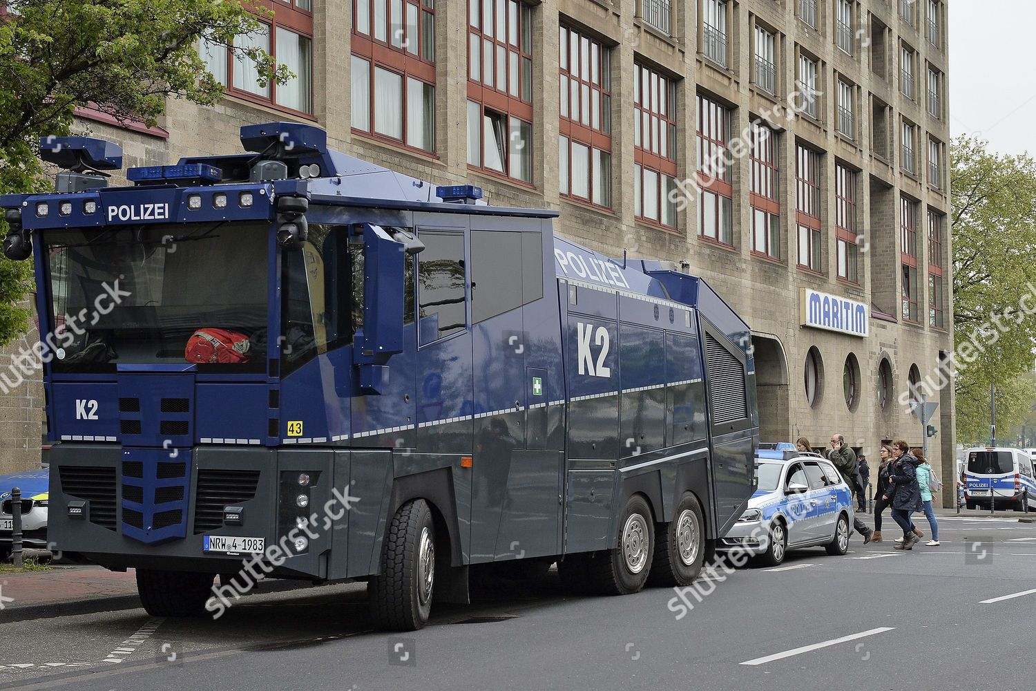 German Police Water Cannon Vehicle Maritim Editorial Stock Photo ...