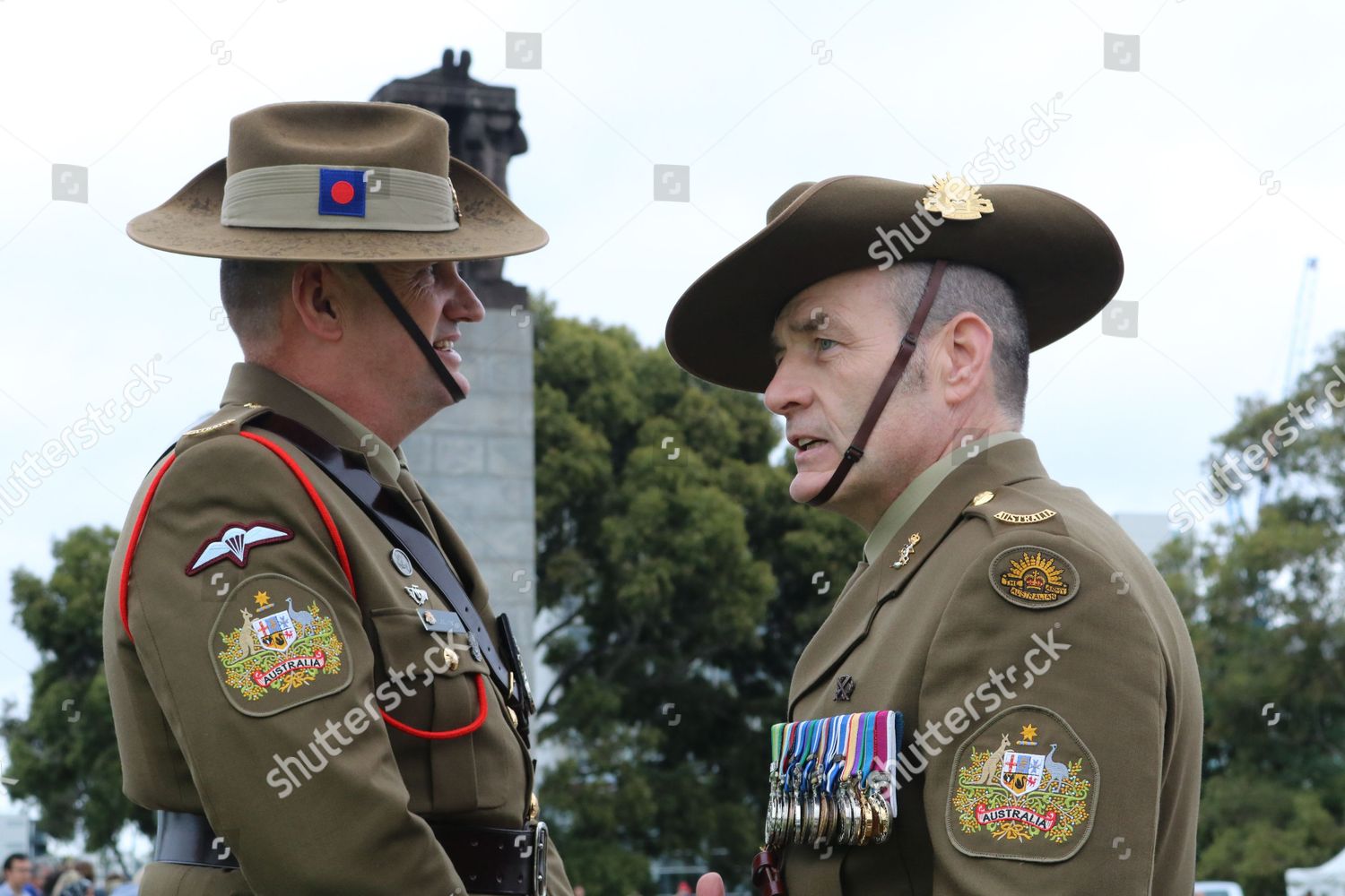 Austalian Army Officers On Anzac Day Editorial Stock Photo - Stock ...