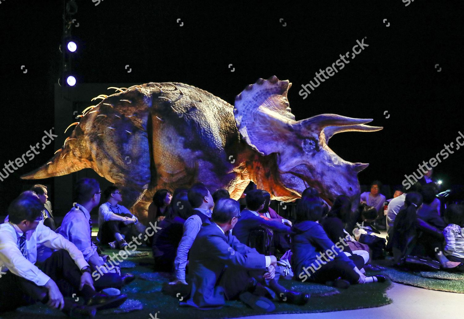 Dinosaur Walks Past Visitors During Dinosaur Live Editorial Stock Photo Stock Image Shutterstock