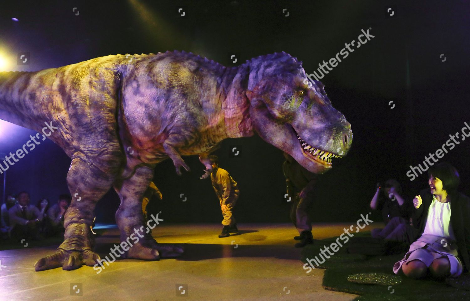 Dinosaur Faces Woman During Dinosaur Live Show Editorial Stock Photo Stock Image Shutterstock
