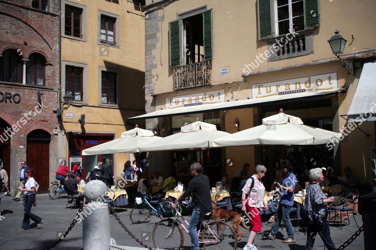 Cafe Turandot Piazza San Michele Lucca Editorial Stock Photo