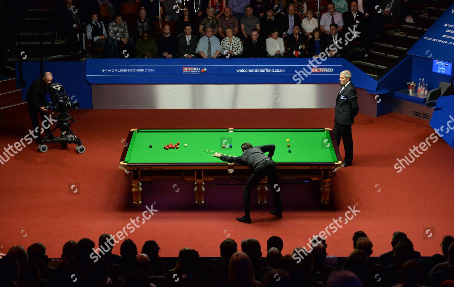 Mark Selby England Table During World Snooker Editorial Stock