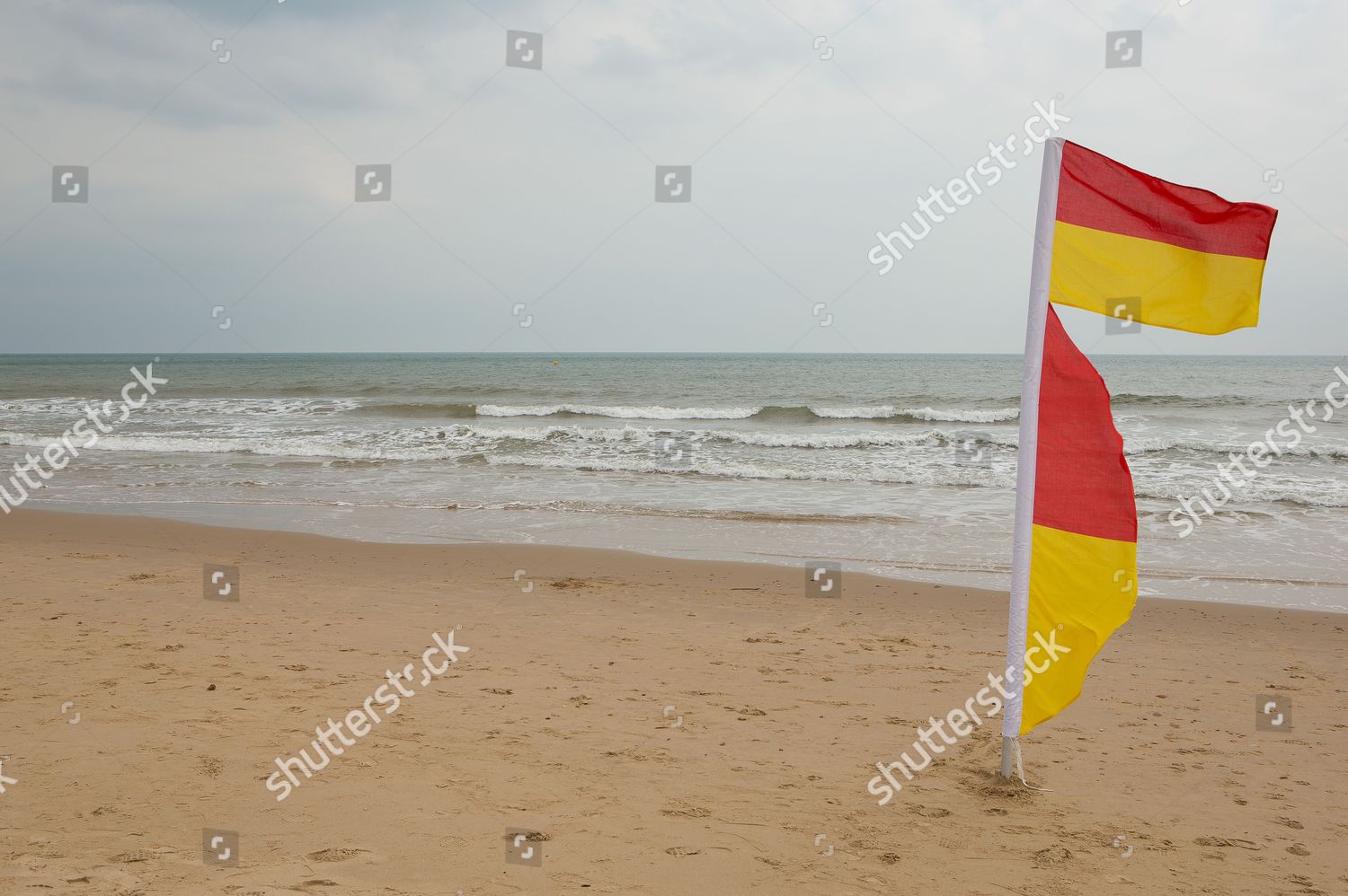 Rnli Lifeguards Red Yellow Safety Flags Editorial Stock Photo Stock