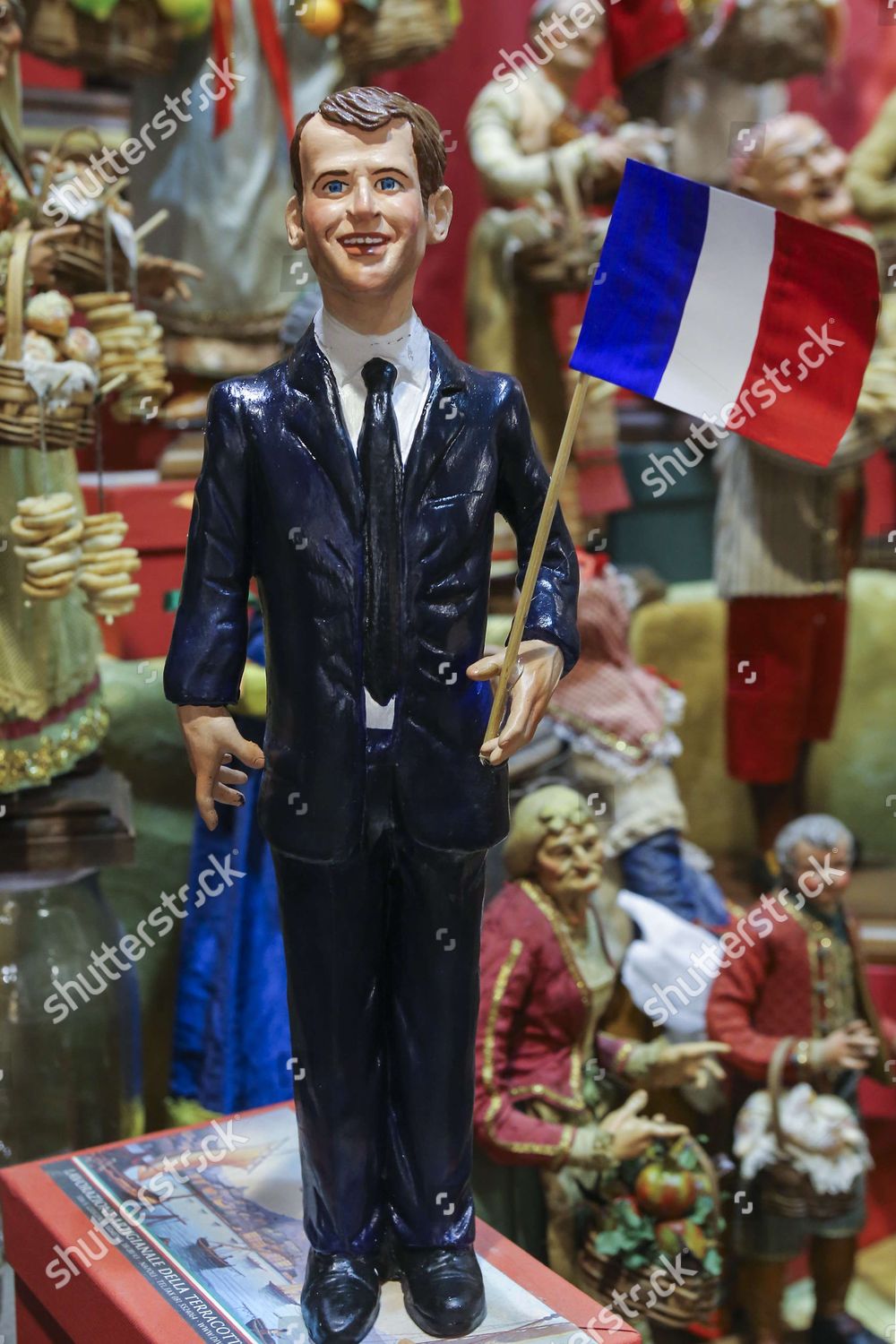 Figurine Depicting French Elected President Emmanuel Editorial Stock ...