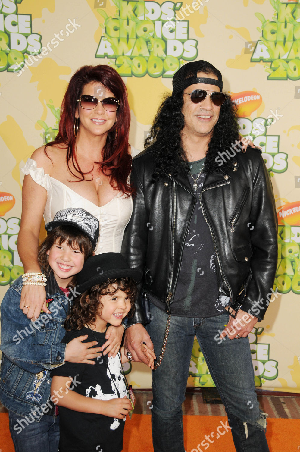 Slash Perla Ferrar Their Two Sons Editorial Stock Photo - Stock Image ...