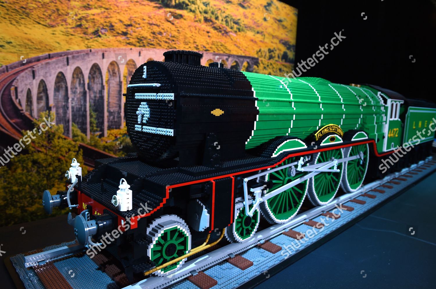 Lego Recreation Flying Scotsman Steam Train Editorial Stock Photo ...