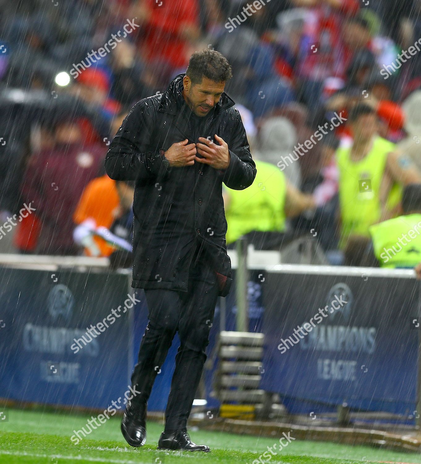 Atletico Madrid Manager Diego Simeone Stands Editorial Stock Photo ...