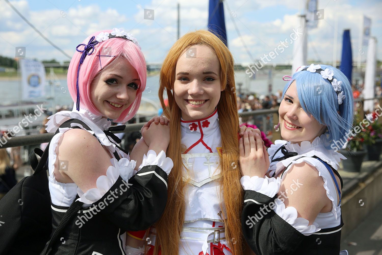 Cosplayers Pose During Japan Day Duesseldorf Editorial Stock Photo - Stock  Image