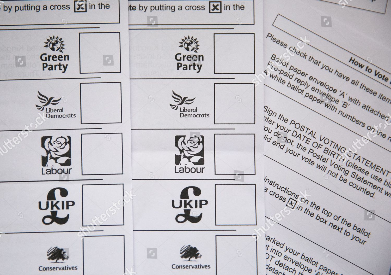 Postal Voters Receive Their General Election Redaktionelles Stockfoto Stockbild Shutterstock