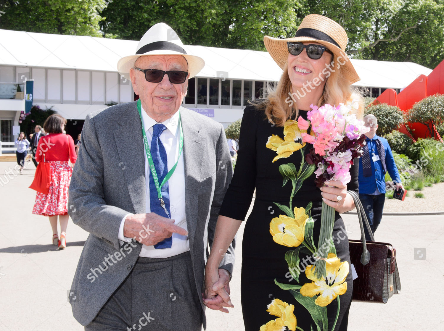 Rupert Murdoch Jerry Hall Editorial Stock Photo - Stock Image