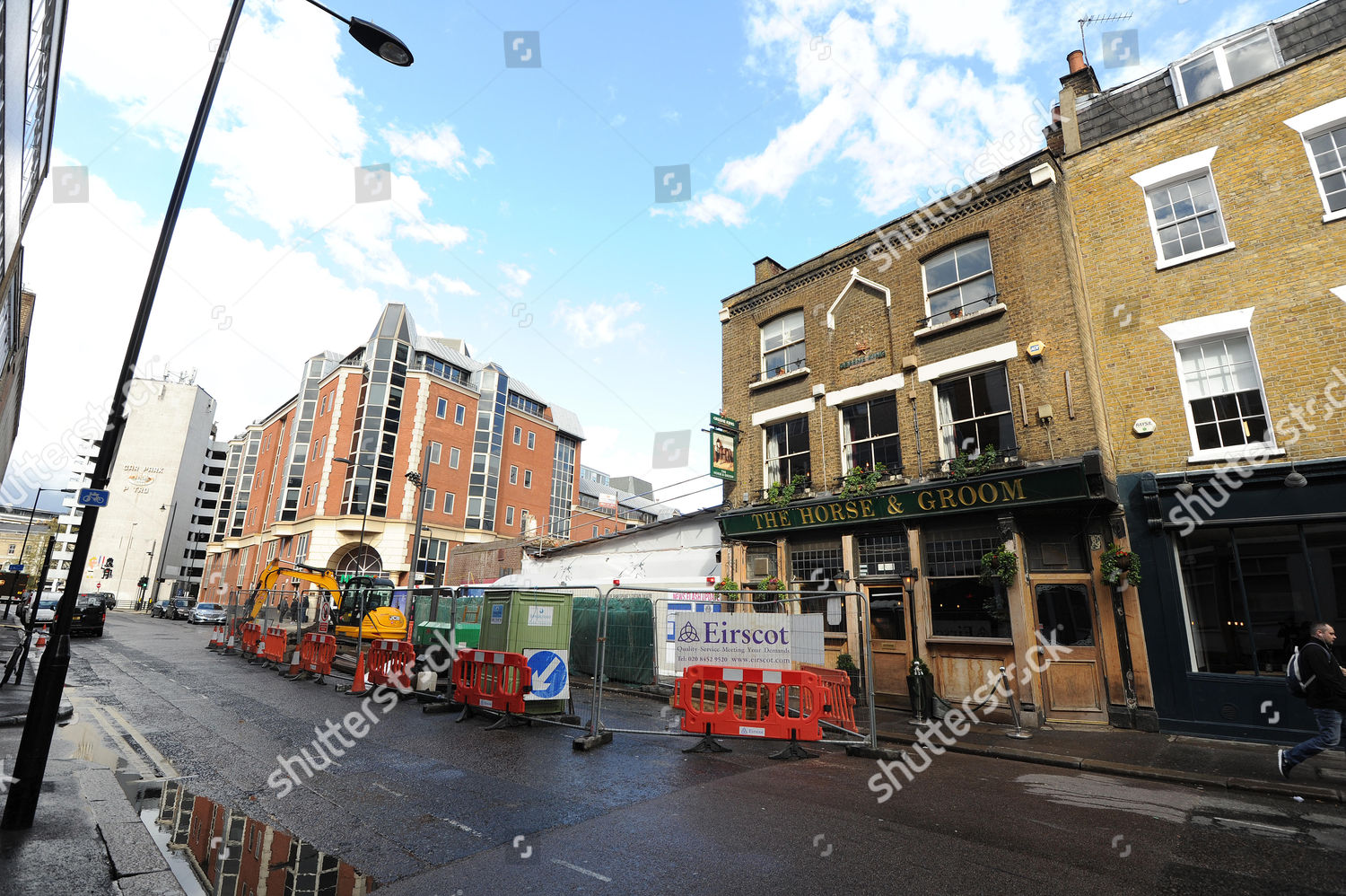 Building Site Where Remains William Shakespeares Curtain Editorial