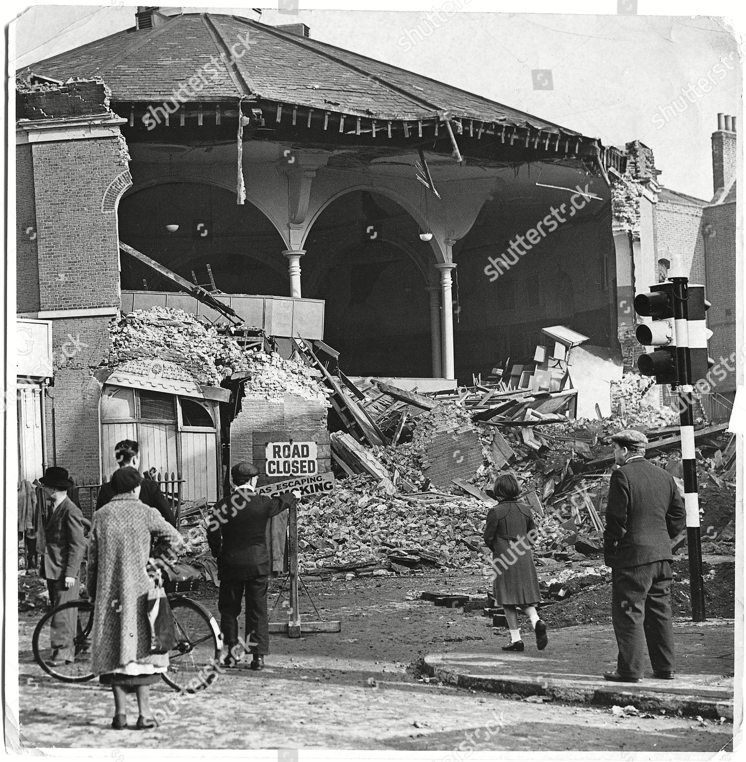 War Britain Air Raids London Damage Editorial Stock Photo - Stock Image ...