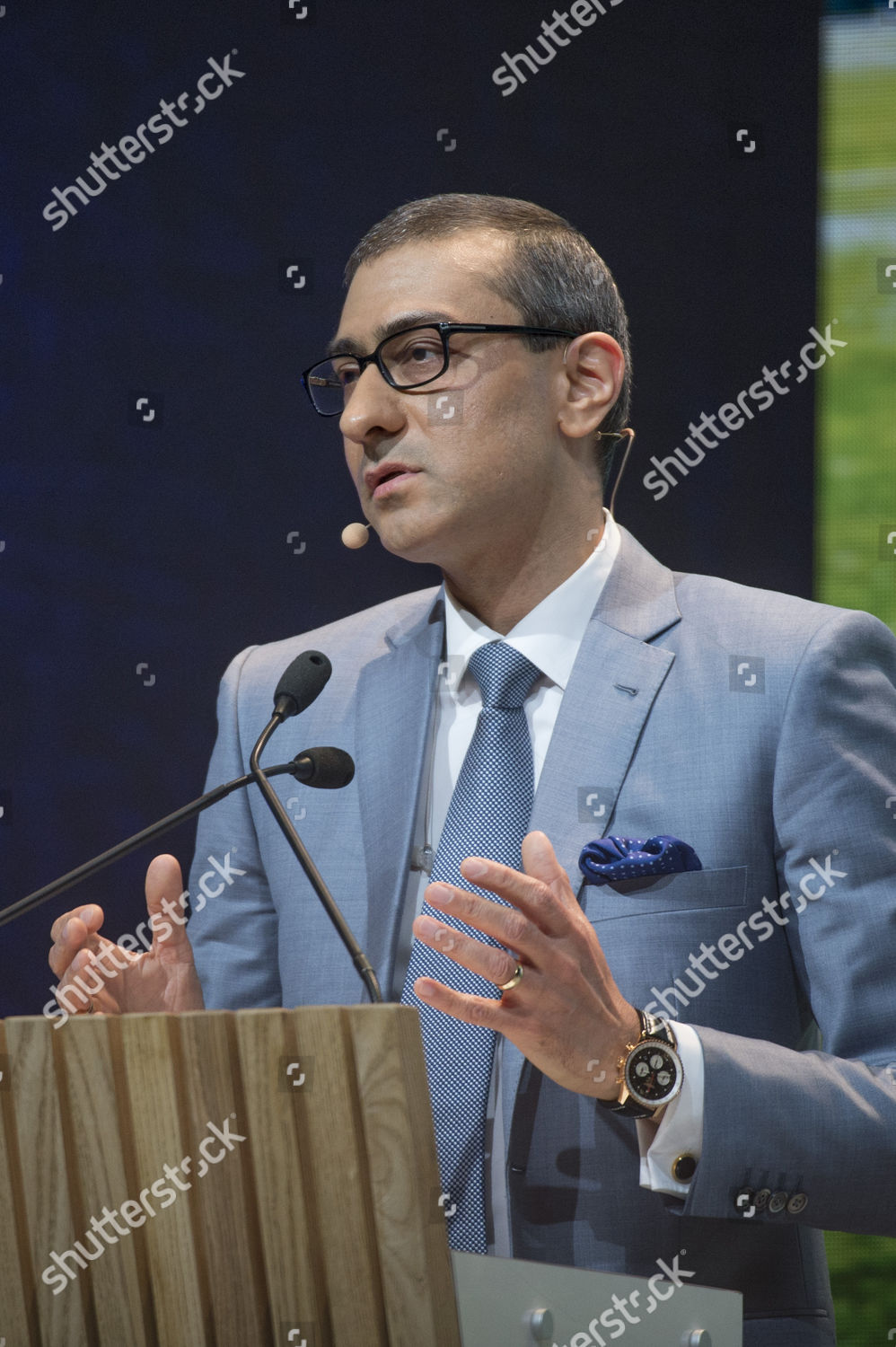 Nokia Ceo Rajeev Suri Addressing Nokia Editorial Stock Photo Stock
