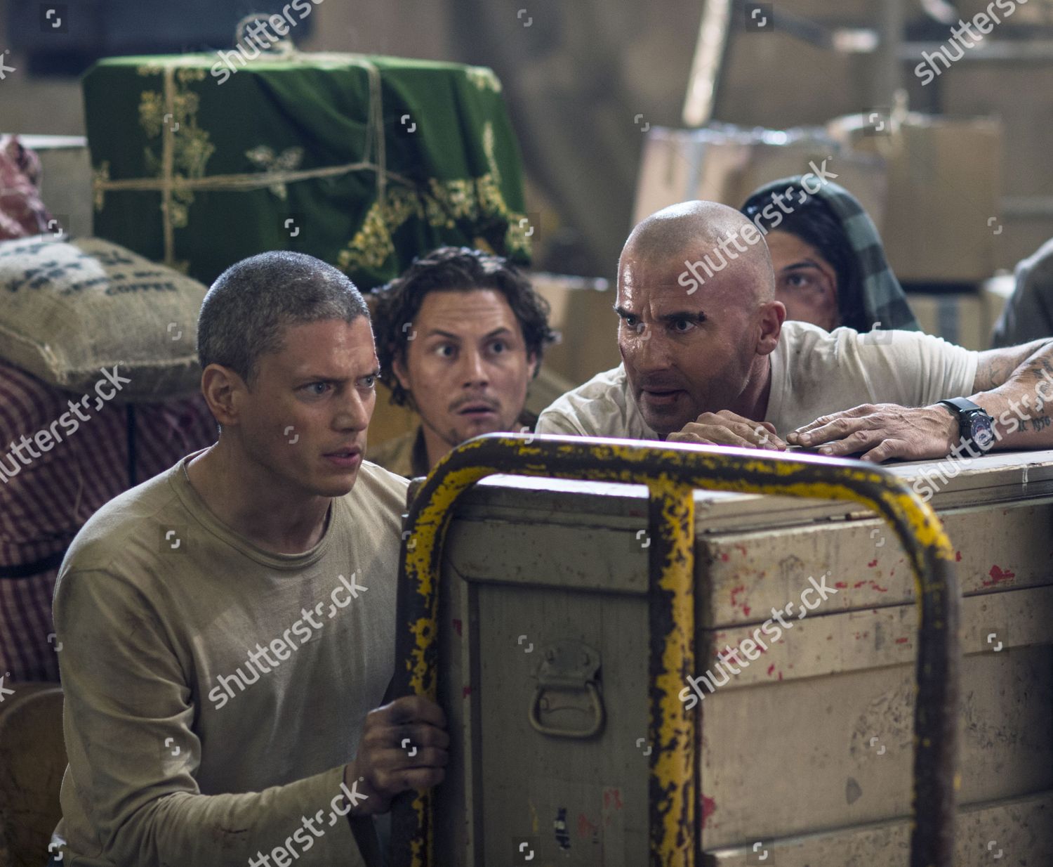 Wentworth Miller Augustus Prew Dominic Purcell Editorial Stock Photo