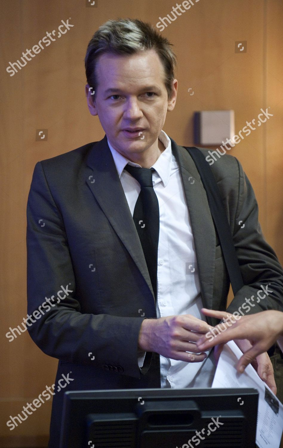 Wikileaks Founder Julian Assange Pictured During Seminar Editorial Stock Photo Stock Image Shutterstock