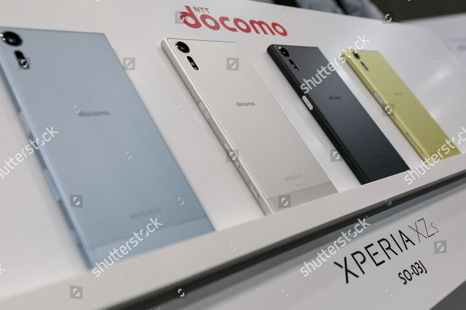 Samples Docomo Smartphone Xperia Xzs On Editorial Stock Photo