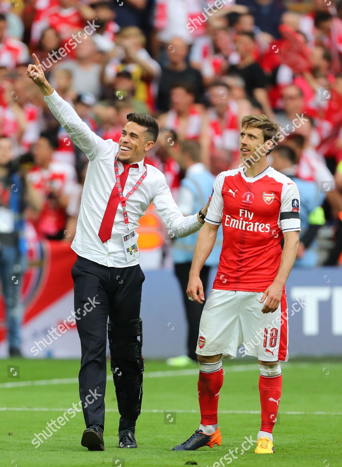 Gabriel Paulista Nacho Monreal Arsenal Celebrate After Editorial Stock Photo Stock Image Shutterstock