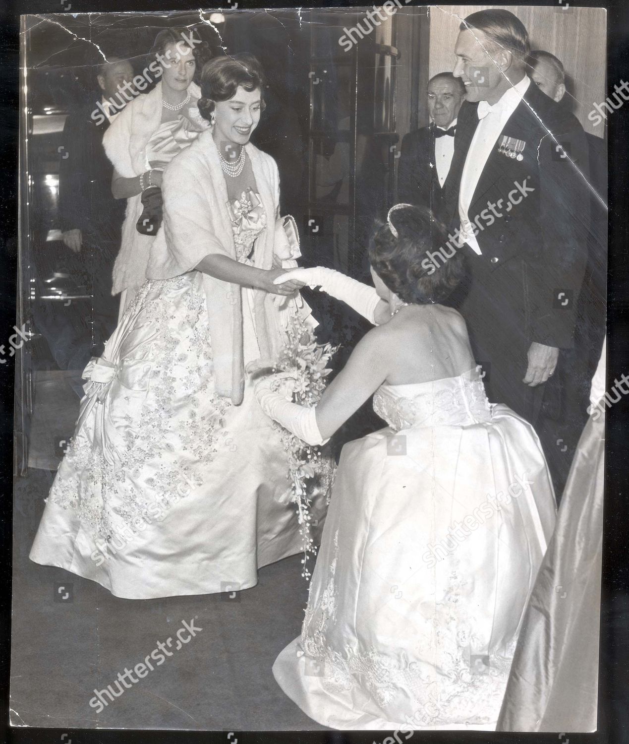 Princess Margaret Arrives Dockland Settlement Ball Savoy Editorial