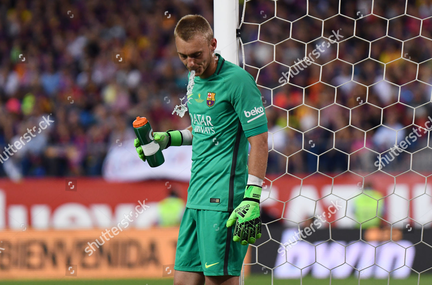 Jasper Cillessen Fc Barcelona Spots Water During Editorial Stock Photo Stock Image Shutterstock