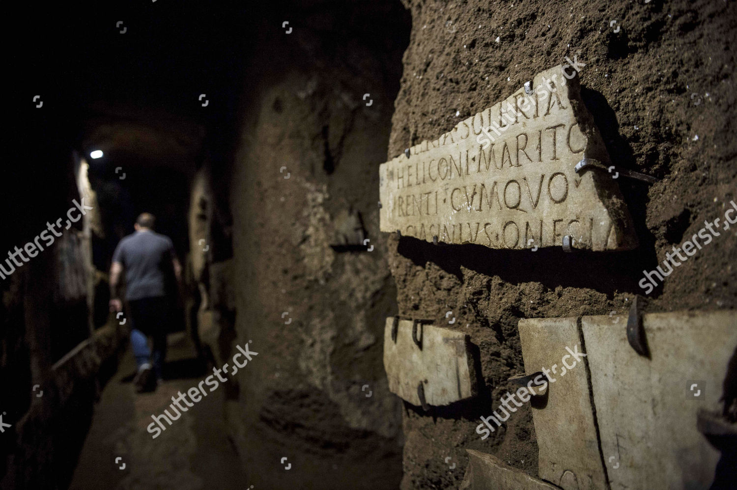 Interiors Saint Domitilla Catacombs Editorial Stock Photo - Stock Image ...