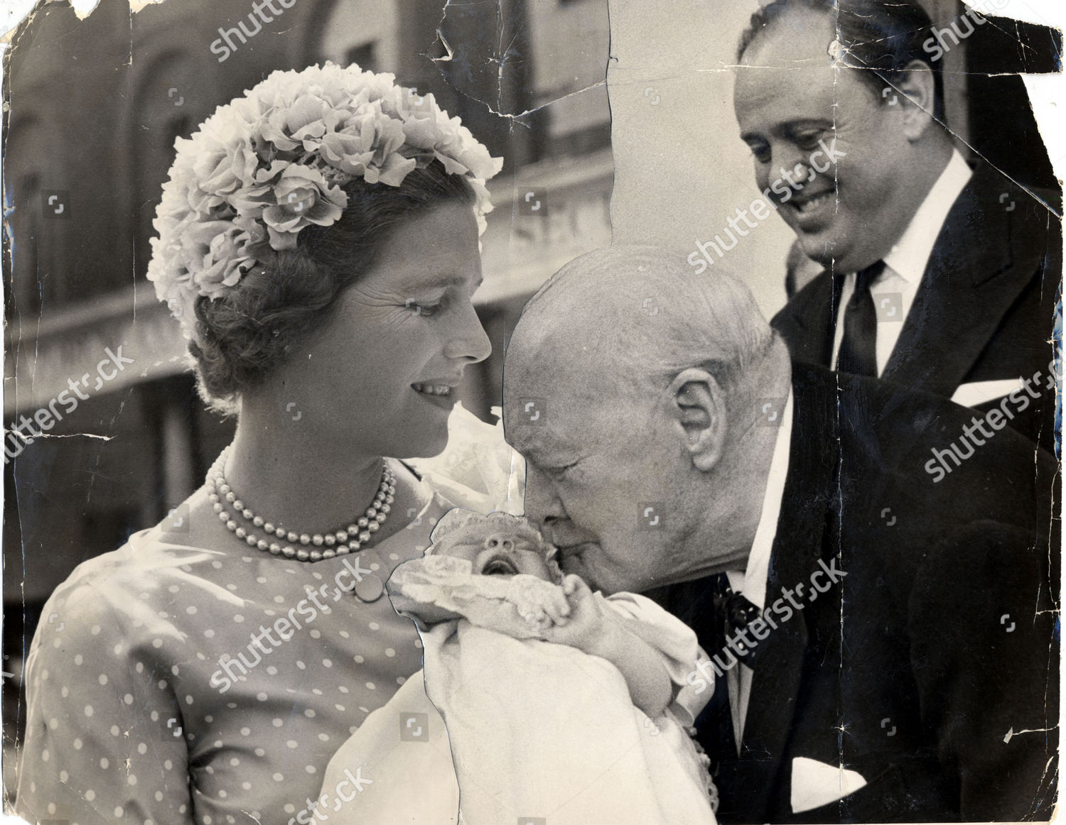 Winston Churchill 1874 1965 Kissing His Editorial Stock Photo - Stock ...