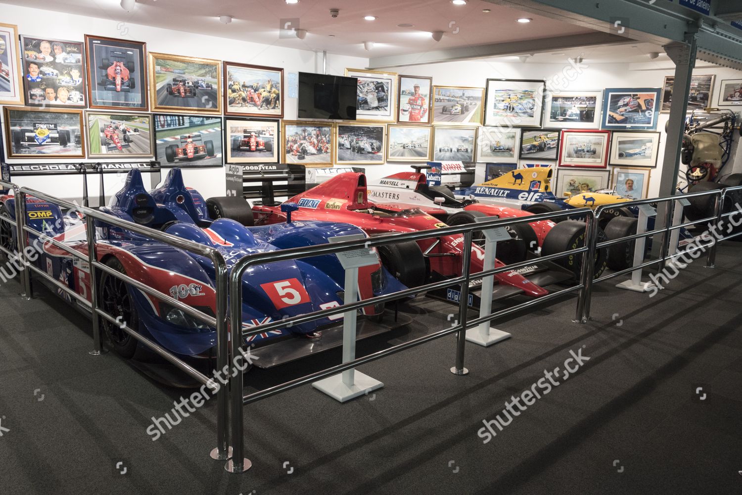 Nigel Mansells Cars On Display Mansell Collection Editorial