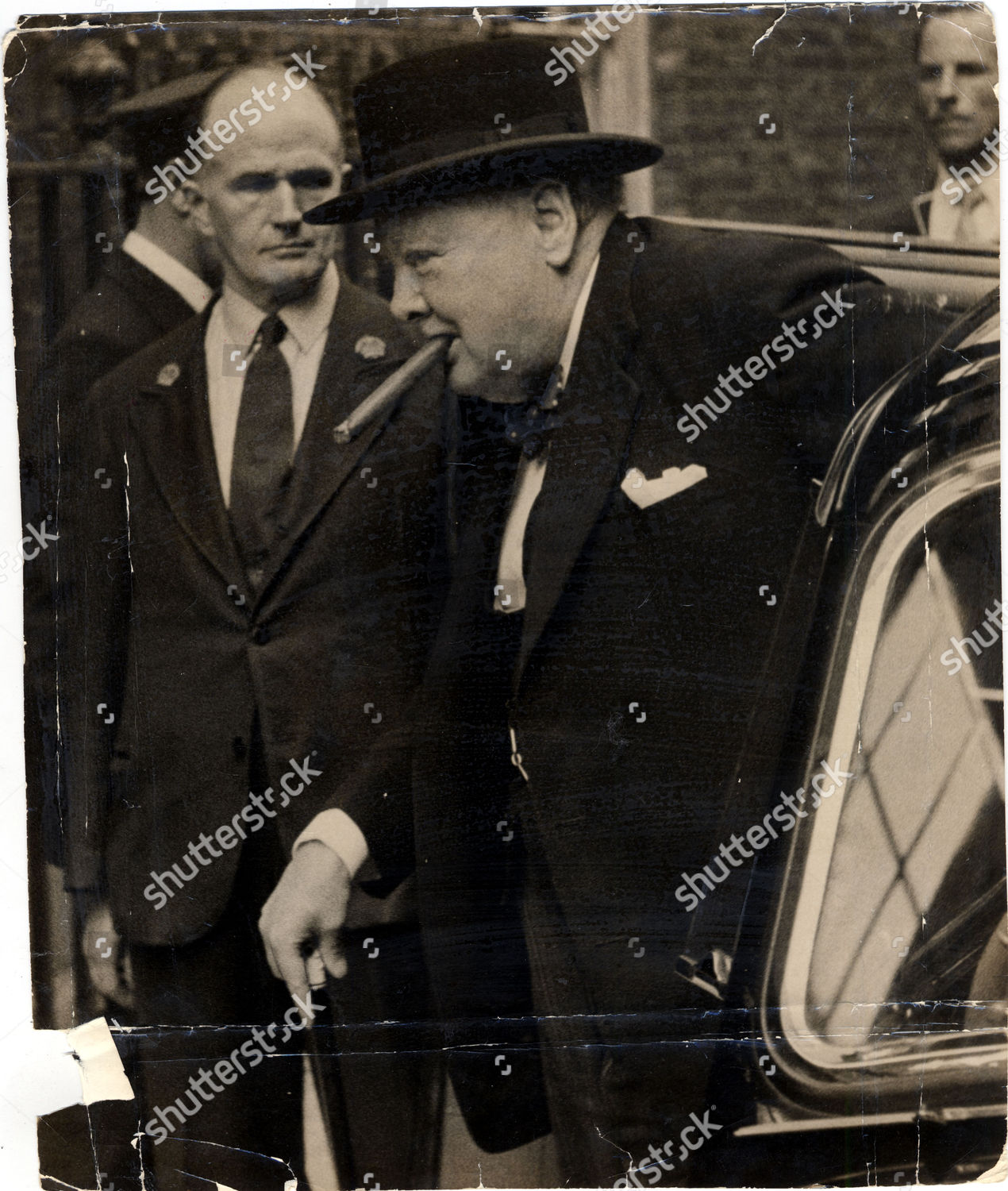 Winston Churchill 18741965 Arrives Downing Street Cabinet