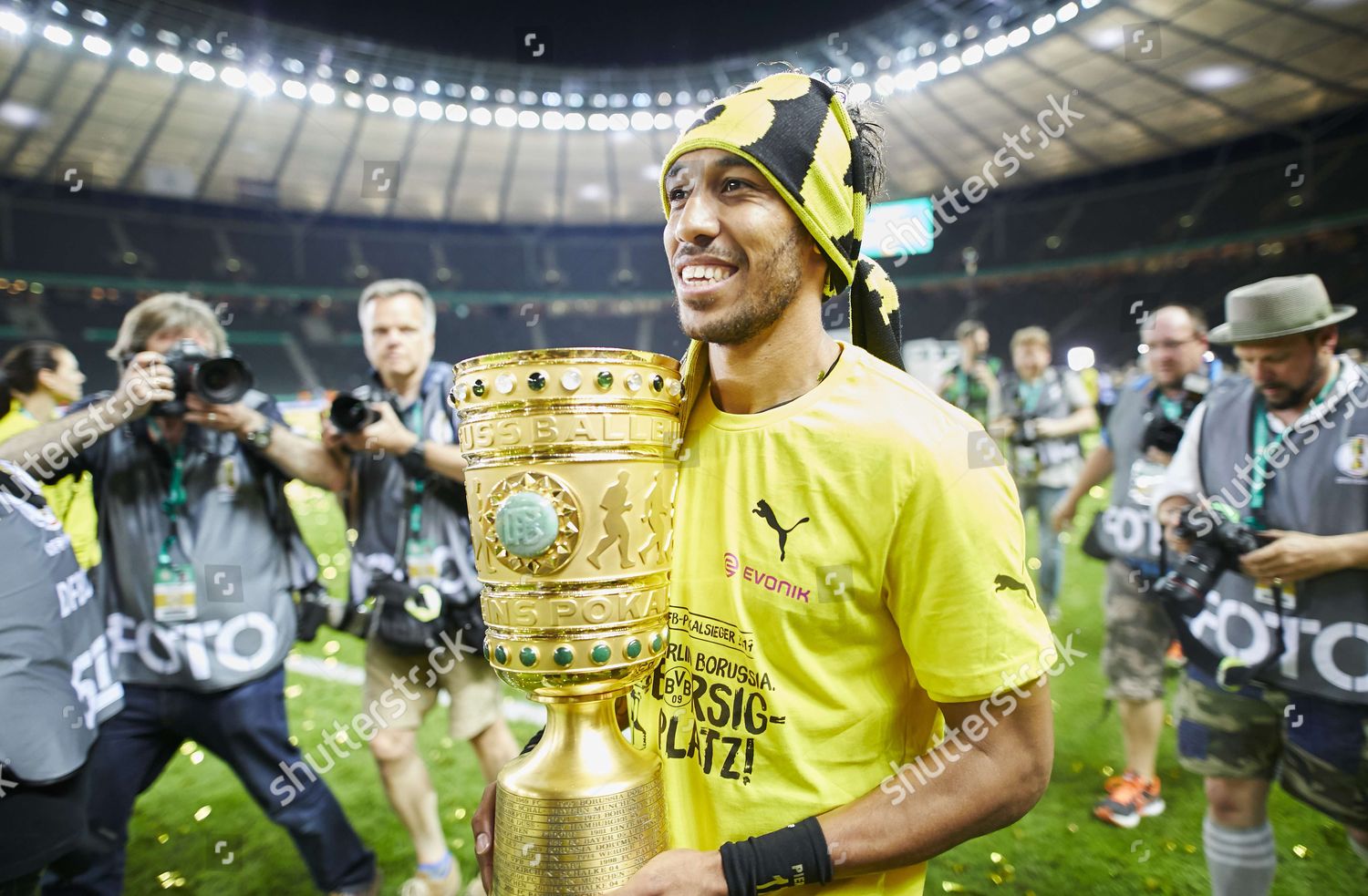 Pierreemerick Aubameyang Bvb Trophy Editorial Stock Photo - Stock Image