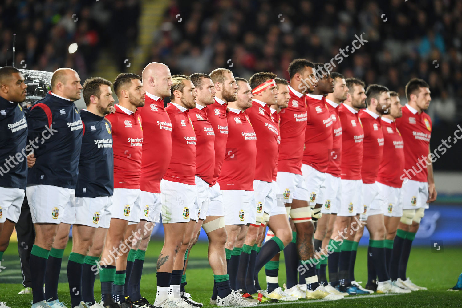 Lions Players Line Haka By Auckland Players Editorial Stock Photo Stock Image Shutterstock