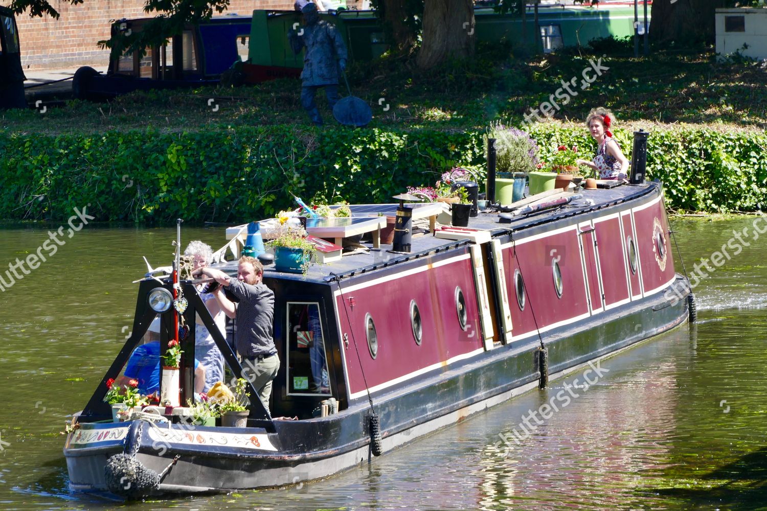 Traditional Narrow Boats Take Place Flotilla Editorial Stock Photo ...