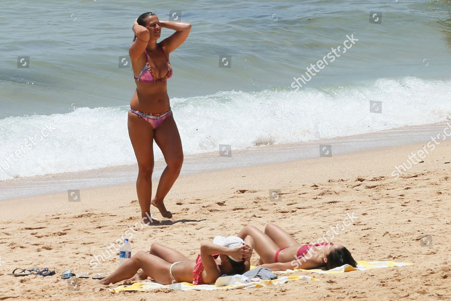 Portuguese People Cools Off On Beach On Editorial Stock Photo Stock Image Shutterstock