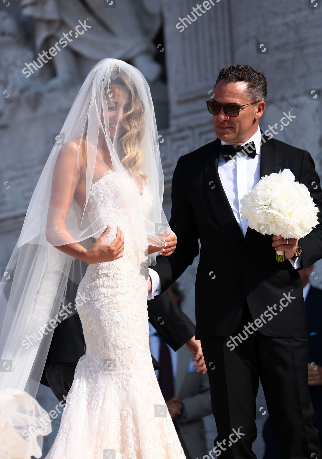 Alice Campello Andre Campello Arrive Redentore Church Redaktionelles Stockfoto Stockbild Shutterstock